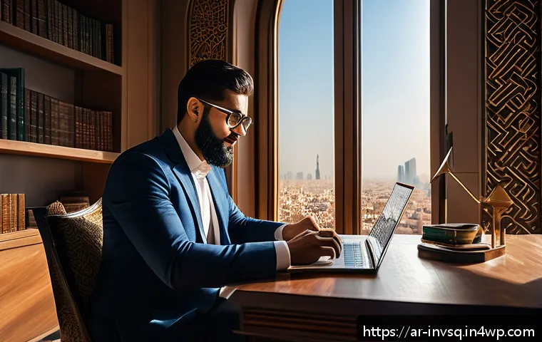 실물 자산과 대체투자 옵션 비교 분석 - A sophisticated Middle Eastern investor analyzing a modern digital investment dashboard on a sleek l...